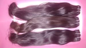 Vente en gros 100% naturel indien cheveux crus Machine Double trame 100% indien extension de cheveux humains Bundle de vendeur de confiance - Product Image 5