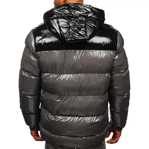 แจ็กเก็ตขนเป็ดสำหรับผู้ชายเสื้อแจ็คเก็ตขนเป็ดบุขนเป็ดผ้าไนลอนแนววินเทจโอเวอร์ไซส์แฟชั่น - Product Image 6