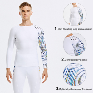 Ensemble de leggings et de t-shirt de compression, ensemble d'entraînement de compression, ensemble de compression pour homme, tenue de course à pied en 2 pièces - Product Image 2