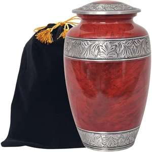Urne de crémation commémorative de cendres de souvenir fournitures funéraires gravées à la main de haute qualité urnes en métal pour la cérémonie funéraire de Style américain - Product Image 1