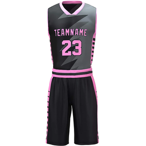 Vêtements de basket-ball de haute qualité en gros, maillot de sport, logo d'équipe personnalisé, numéro, uniformes de basket-ball, hauts - Product Image 2