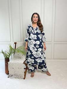 Kurti Premium con Brillo Romano para Conjunto Étnico para Mujer, Ideal para Bodas, Fiestas Eid y Viajes - Product Image 5