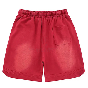 Shorts lavés à l'acide vintage imprimés sur mesure Street Wear conception d'impression de lettres produit durable et écologique shorts lavés à l'acide - Product Image 5