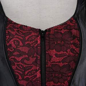 Women Sexy Strap <b>Lace</b>-Up <b>Corsets</b> and Bustiers Top Overbust Shaper Plastic Boning Bustier <b>Corset</b> Vest Top custom logo oem - Product Image 4