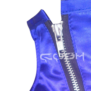 Collarín de postura de satén azul a medida, corsé para el cuello - Product Image 5