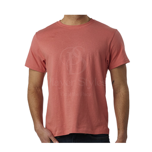 เสื้อยืดแขนสั้นสำหรับผู้ชายปรับแต่งได้เสื้อยืดลำลองไซส์ XL ผ้าฝ้าย100% ระบายอากาศได้ดีพิมพ์ลายสีพื้น - Product Image 2