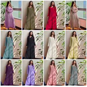 Top bordado Georgette de imitación hecho en India moderno con Plazo de trabajo y Dupatta Ideal para uso diario en la oficina y estilo informal - Product Image 4