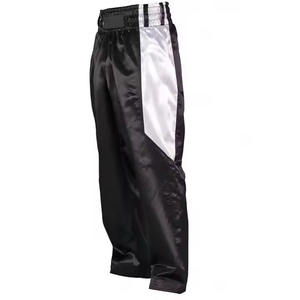 Pantalones de kickboxing unisex tela de satén logotipo personalizado completo sublimado casual precio al por mayor Hombre Pantalones de lavados personalizados - Product Image 2