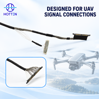 Câble de signal coaxial micro Hotten Custom DF56 40 broches 30 broches DF36 15 broches AWG46 pour assemblage de drones (UAV)