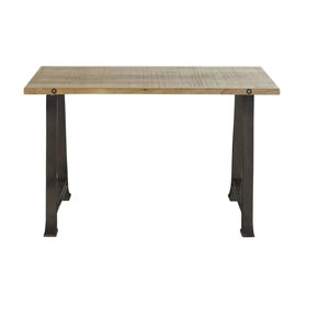 Table console industrielle moderne et durable en bois de manguier et en fer Design pliable pour la maison Chambre à coucher Villa Salle à manger Hôtel Salon Entrée - Product Image 1