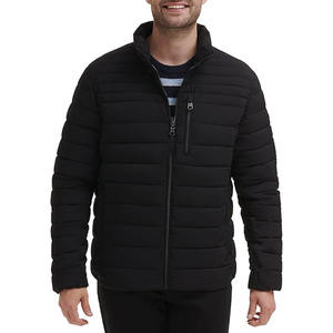 OEM ODM Veste coupe-vent d'extérieur à capuche patchwork pour homme tendance personnalisée Vestes rembourrées matelassées pour hiver pour hommes - Product Image 1