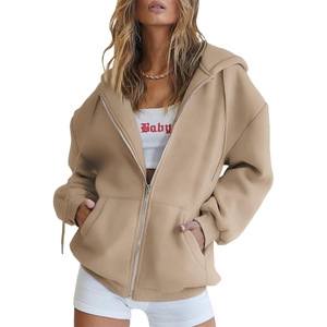 Sweat à capuche pour femme de qualité supérieure de couleur unique Sweat à capuche pour femme à séchage rapide avec imprimé personnalisé - Product Image 4