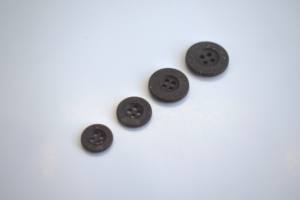 Bouton en résine à 4 trous, 15 mm, en plastique, rond, fabriqué à partir de bio-café, à dos plat, pour t-shirt, manteau, chemisier, prix de gros - Product Image 5