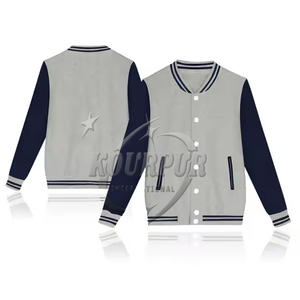 Veste Lettermen 100% coton sur mesure pour hommes nouveau Style d'hiver col montant léger Premium personnalisé vêtements pour hommes - Product Image 2