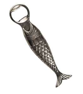 Ouvre-bouteille en laiton argenté massif pour la cuisine et la table, forme de poisson, taille personnalisée, ouvre-bouteille de qualité supérieure pour bouteille de vin à bas prix - Product Image 1