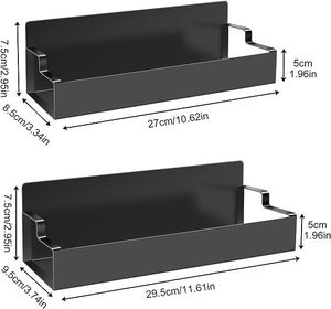 Porte-épices durable en métal et en verre pour les essentiels de la cuisine Armoires de rangement soignées et accessibles qui s'adaptent au mur - Product Image 3