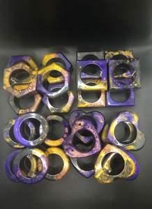 Servilleteros de resina hechos a mano con diseño adornado para bodas, eventos en casa y fiestas de lujo - Product Image 6