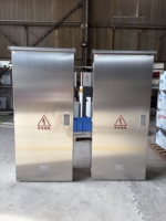 Armoire de commande industrielle extérieure HUASHU pour éclairage public, en acier inoxydable 304, étanche IP65, boîtier de distribution basse tension 380V