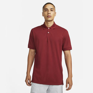 เสื้อยืดโปโลกอล์ฟแขนสั้นสีพื้นลำลองสำหรับผู้ชายเสื้อโพลีเอสเตอร์ระบายอากาศได้ดีมีกระดุมสำหรับฤดูร้อน - Product Image 1