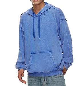 Customized Solid Embroidered Casual Regular Fit Hoodie Winter Fleece Breathable Pocket Men Vintage 100% Cotton Wholesale 2026 - Product Image 2
