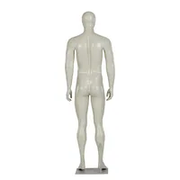 Mannequins Noirs de Vitrine Homme Corps Entier, Modèle Sportif à Muscles Artificiels pour Magasin de Vêtements