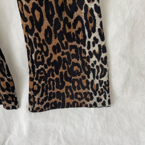 Playernetwork Pantalon de survêtement pour femme en polaire de laine, coupe évasée, à carreaux, orné de cristaux, coupe ample, coupe asymétrique, chaud toutes saisons, avec cordon de serrage, Service OEM - Product Image 4