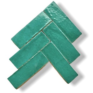 Carreaux de céramique Zellige marocains modernes faits à la main, brillants et émaillés, pour crédence de cuisine, murs et sols de salle de bain, et usage extérieur en hall. - Product Image 6