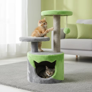 Amistar Azure Rainbow JoyTree – Colorful Sisal Scratcher & <b>Play</b> <b>Center</b> for Cats of All Sizes - Product Image 5