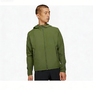 Chaqueta Deportiva Casual para <span class=keywords><strong>Hombre</strong></span> con Cremallera Delantera, Secado Rápido, Cortavientos, con Capucha, Estilo Universitario, para Correr, Atletismo y Entrenamiento - Product Image 2