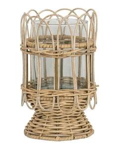 Home Rattan Glass Bottle Rack, Delicate Binding, Solid <b>Frame</b> Glass/Tumbler Cover, <b>Small</b> Item Storage Tumbler Basket Cover Holder - Product Image 2