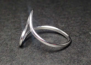 Anillo de Plata de Ley 925 Hecho a Mano con Diseño de Ola, Joyería para Uso Diario, Regalo para Ella, Precio al por Mayor - Product Image 3