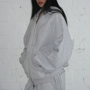 เสื้อฮู้ดดี้แบบยูนิเซ็กซ์ทรงโอเวอร์ไซส์ เสื้อสเวตเชิ้ตแขนยาว ผ้าฝ้ายเนื้อนุ่ม สวมใส่สบาย อุ่นสบาย เหมาะสำหรับใส่ลำลอง สตรีทแวร์ ออกกำลังกาย ฟิตเนส - Product Image 6