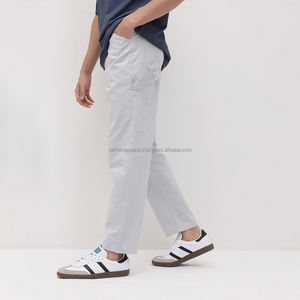 Nardon Apparel <b>Men</b> Casual Lightweight Breathable Canvas <b>Joggers</b> Mid Active Pants Zipper Pockets Quick Dry Plain Dyed Athletic - Product Image 4