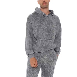 Conjunto Deportivo de Felpa con Capucha, Unisex, Cómodo, Lavado Ácido, 100% Algodón, con Logotipo, Alta Demanda 2026, para Entrenamiento, Invierno - Product Image 1