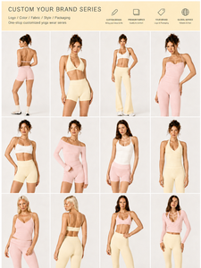 Set Yoga all'Ingrosso per Donne, Top e Pantaloncini Comodi con Vita Elastica e Tasche, Abbigliamento Fitness alla Moda in 2 Pezzi - Product Image 5