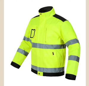Veste de sécurité haute visibilité personnalisée en gros, thermique, réfléchissante, hautement protectrice, respirante, pour les travailleurs en extérieur - Product Image 1