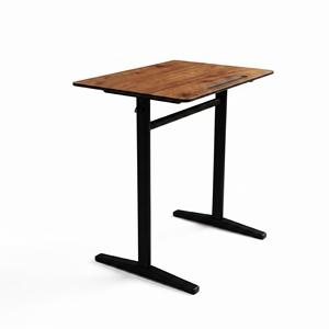 Modern Height <b>Adjustable</b> School Desk Wood Top Black Metal Frame Minimalist Design Study Furniture for Students ARSU 2-Year - Product Image 5