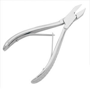 Coupe-ongles en acier inoxydable à double ressort en gros avec joint de boîte pour les soins professionnels des ongles des pieds et des ongles incarnés - Product Image 1