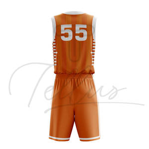 Nuevo Conjunto de Camiseta de Baloncesto Estampada para Adultos, Venta Caliente en Pakistán, Uniforme sin Mangas Transpirable de Secado Rápido, Diseño Personalizado - Product Image 3