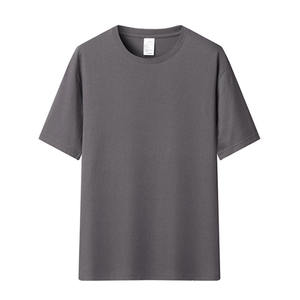 Fabricante de ropa al por mayor personalizado 240g 100% algodón en blanco gota hombro camiseta más tamaño camisetas de los hombres - Product Image 5