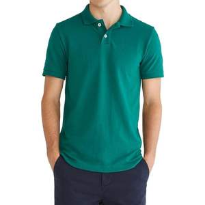 Polo de algodón 100% con logotipo personalizado para hombre, Polo ligero, transpirable, ajustado, manga corta - Product Image 4