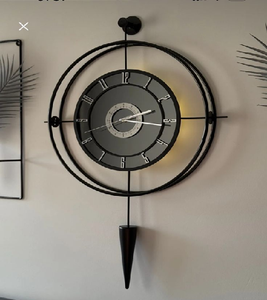 นาฬิกาแขวนโลหะประติมากรรมอันน่าหลงใหลผลงานศิลปะสมัยใหม่ที่บอกเวลาได้อย่างสวยงามมีจำหน่ายในราคาขายส่ง - Product Image 6