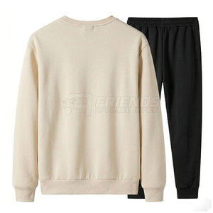 Survêtement décontracté moderne d'hiver pour homme avec strass, 100 % coton, écologique, léger, respirant, coupe confortable pour le streetwear - Product Image 2