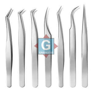 แหนบดัดขนตาสแตนเลสเกรดพรีเมียม Gray Rocks (รุ่น GE-3232-32) ปลายเรียบ สำหรับดูแลขนตาและจัดตำแหน่งขนตาอย่างแม่นยำ A+ - Product Image 6