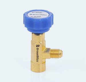 Válvula Autosellante de Hidrocarburos de Latón de Nueva Generación 7/16 20 SAE 45 Grados 800PSI R290 R600a Herramienta de Carga de Refrigerante BBHCV NG - Product Image 4