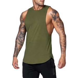 Nuevo logotipo personalizado transpirable gimnasio desgaste camiseta sin mangas hombres camiseta gimnasio vestido hombres camiseta Stringer camiseta sin mangas para hombres - Product Image 5