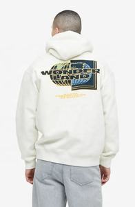 2024 industrie tendance hommes 100% coton éponge imprimé doublé hiver à capuche respirant coupe ample Streetwear brodé OEM - Product Image 2