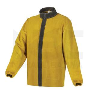 Veste de soudage en cuir résistant aux flammes pour travail intensif Veste de vêtements de soudage de sécurité. - Product Image 4