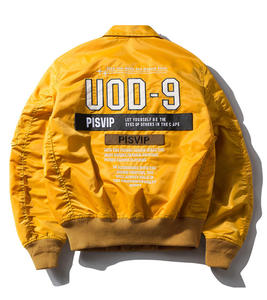 Nouvel arrivage Personnaliser le nouveau design blouson d'aviateur classique de vol d'hiver pour hommes Vestes imprimées décontractées intelligentes enduites imprimées tissées - Product Image 2