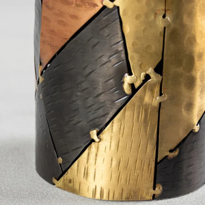 เชิงเทียนโบราณชิ้นกลางสำหรับตกแต่งบ้านแนววินเทจพร้อมแก้วรูปปฏิญาณของตกแต่งโต๊ะ - Product Image 2